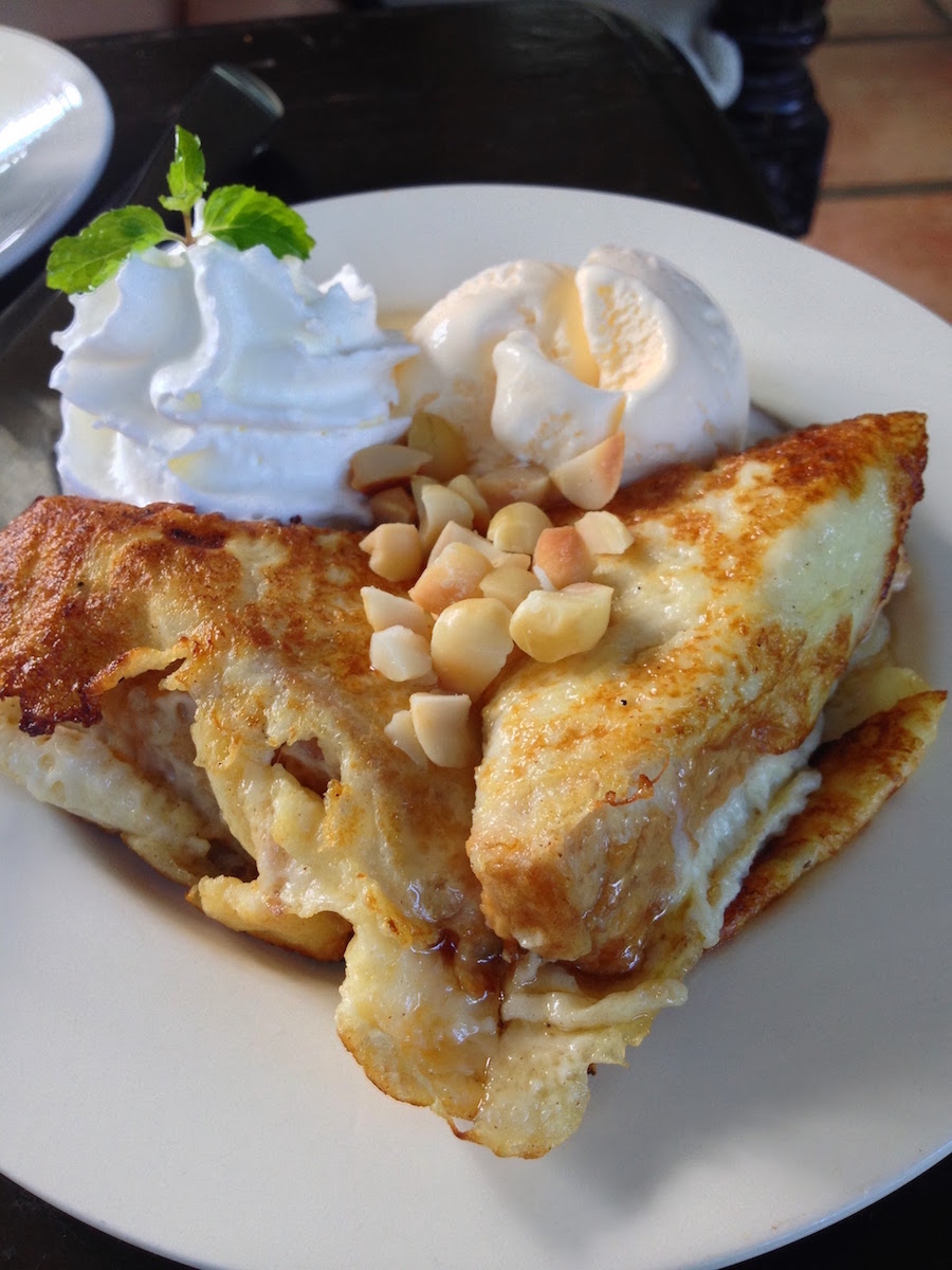 French toast with ice cream