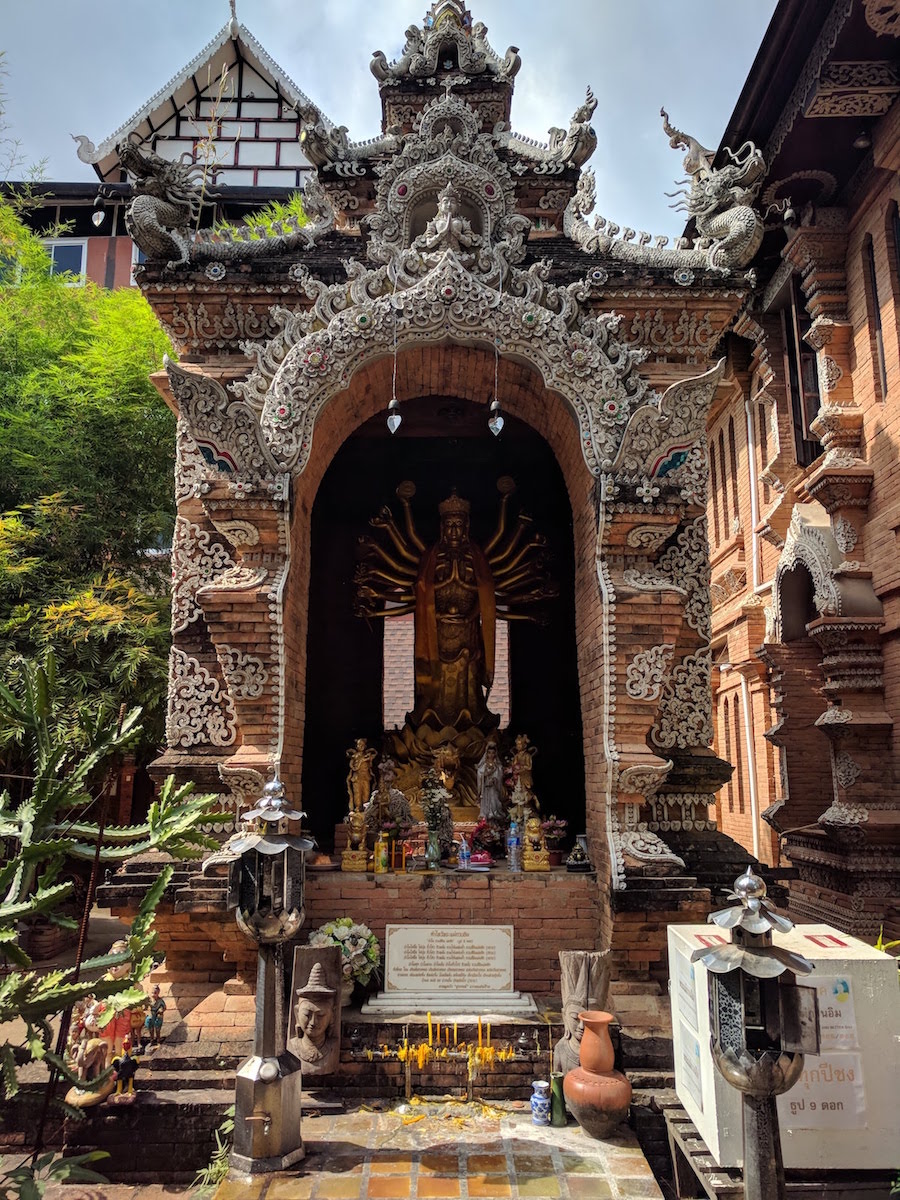 Guanyin statue shrine