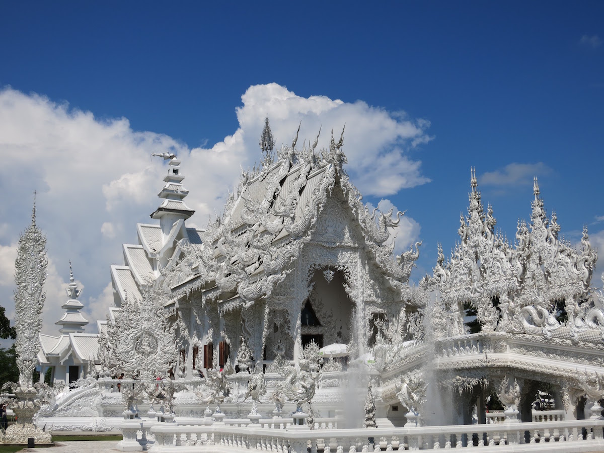 White temple central building