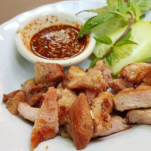 Khor Muu Yang (Grilled pork neck)